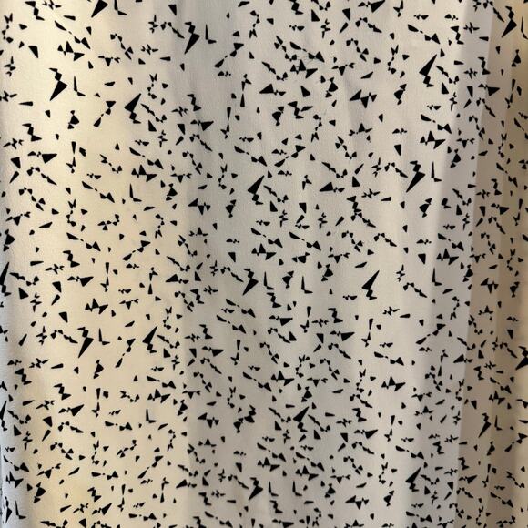 A.L.C. Printed 100% Silk Women’s Tank Top Size Small Cream - Picture 5 of 9